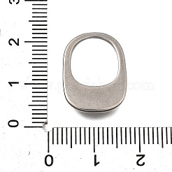 304ステンレスペンダント  変色防止  長方形のチャーム  ステンレス鋼色  19x14.5x3mm  穴：12x10mm&nbsp;STAS-Q362-02A-P