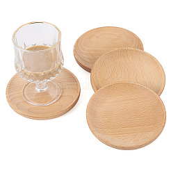 4Pcs Wood Cup Mats&nbsp;AJEW-MB0001-18B