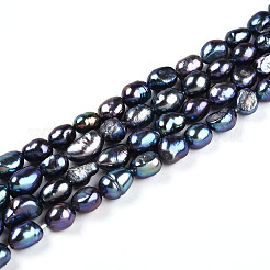 Natural Cultured Freshwater Pearl Beads Strands&nbsp;PEAR-N014-06G-04