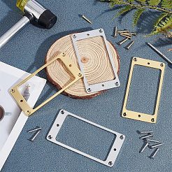 2Sets 2 Colors Alloy Humbucker Cover Guitar Pickup Frame Mounting Ring&nbsp;AJEW-FG0001-81