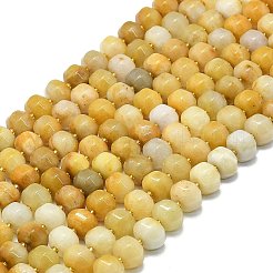 天然石トパーズ翡翠ビーズ連売り  カボチャの形  シードビーズで  12~12.5x8~8.5mm  穴：1mm  約36~37個/連  15.20''（38.6センチメートル）&nbsp;LS-G-P573-B15-01