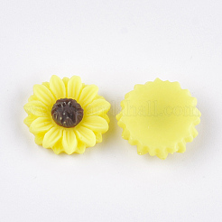 樹脂カボション  ヒマワリ  きいろ  15x5mm&nbsp;CRES-T010-60J