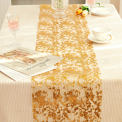 Gold Foil Polyester Mesh Tablecloth&nbsp;AJEW-WH0348-474