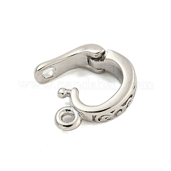 Rack Plating Brass Micro Pave Cubic Zirconia Pendants Bails&nbsp;KK-U021-15P