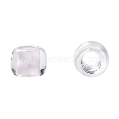 TOHOラウンドシードビーズ  日本製シードビーズ  （淡い紫色の裏地付きクリスタル1066)個  8/0  3mm  穴：1mm  約222PCS /ボトル  10 G /ボトル&nbsp;SEED-JPTR08-1066
