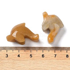 Natural Topaz Jade Carved Healing Dolphin Figurines&nbsp;G-B062-01D