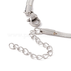 Non-Tarnish 304 Stainless Steel Herringbone Chains Bracelet for Men Women&nbsp;BJEW-D450-01P-01