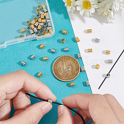 60Pcs 2 Colors 201 Stainless Steel Beads&nbsp;STAS-UN0051-11