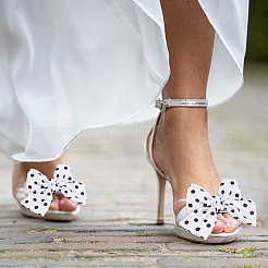 2Pcs Bowknot Polyester Shoe Decoration&nbsp;FIND-DR0001-64A