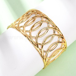 304 Stainless Steel Cuff Bangles for Women&nbsp;BJEW-G749-01G