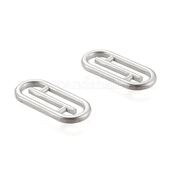 変色しにくい304ステンレススチール製リンクリング  ペンダントアクセサリー  オーバル  ステンレス鋼色  22x10x2mm&nbsp;STAS-L224-056P