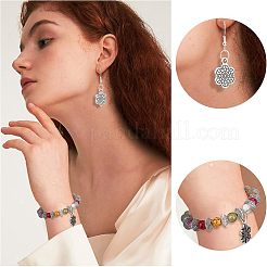 150Pcs 15 Style Tibetan Style Alloy Pendants&nbsp;TIBEP-FH0001-13