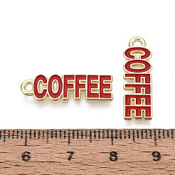 Alloy and Enamel Pendants&nbsp;PALLOY-T093-09C-G