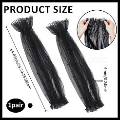 Polyester Detachable Mesh Puff Sleeves&nbsp;AJEW-WH0485-43C