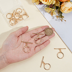 真鍮製マンテル  丸カン付き  リング  18KGP本金メッキ  20x14x2.5mm  10pc&nbsp;KK-BBC0021-22D-G