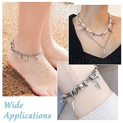 60Pcs 6 Styles 201/304 Stainless Steel Pendants&nbsp;STAS-CJ0002-93