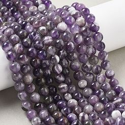 天然石アメジストビーズ連売り  ラウンド  8~8.5x8~8.8mm  穴：1.2mm  約46~48個/連  14.96~5.35''（38~39センチメートル）&nbsp;G-M445-8MM-01E