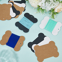 60Pcs 3 Styles Kraft Paper Thread Winding Boards&nbsp;CDIS-CY0001-01