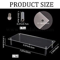 1 Set Clear Acrylic Cupcake Riser Holder&nbsp;ODIS-CP0001-10
