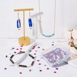 320Pcs 8 Style 2-Hole Glass Seed Beads&nbsp;SEED-SC0001-08
