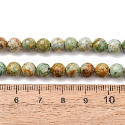Natural Peruvian Turquoise(Jasper) Beads Strands&nbsp;G-T150-A01-6mm