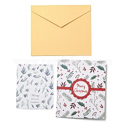 Rectangle 3D Deer Car Pop Up Paper Greeting Card&nbsp;AJEW-P124-D02