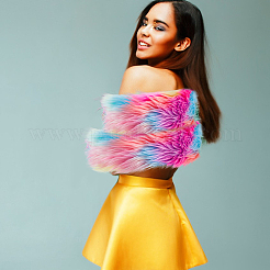 1.5M Fashion Faux Fur Trimming&nbsp;DIY-WH0304-971B