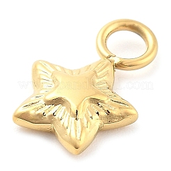 Ion Plating(IP) 304 Stainless Steel Charms&nbsp;STAS-P379-06C-G
