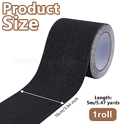 粘着プラスチックテープ  ブラック  100mm&nbsp;DIY-WH0699-85