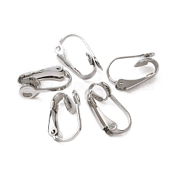 316 Surgical Stainless Steel Clip-on Earring Findings&nbsp;FIND-WH0044-26P