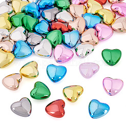 50Pcs Plating Opaque Acrylic Beads&nbsp;PACR-TA0001-23