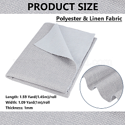 ポリエステルとリネンの生地  DIYクラフト用品  ゲインボロ  1450x1000x1mm&nbsp;DIY-WH0750-189D