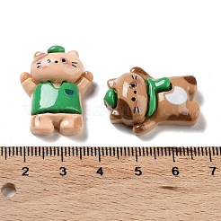 オペーク樹脂カボション  動物のテーマ  混合図形  混合図形  24~28x17~22x7~8.5mm&nbsp;CRES-M029-01