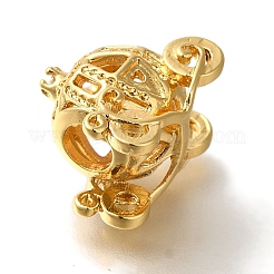 Rack Plating Brass European Beads&nbsp;KK-U019-07G