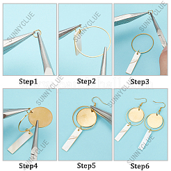 DIY Shell & Alloy Dangle Earring Making Kits&nbsp;DIY-SC0026-53