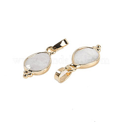 Natural White Moonstone Faceted Pendans&nbsp;KK-L218-004G-04