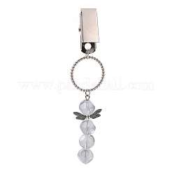 Electroplate Glass Beaded Credit Card Clip Puller&nbsp;HJEW-JM00969