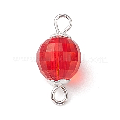 Acrylic Square Cut Round Links Connector Charms&nbsp;PALLOY-JF02781
