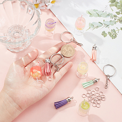 DIY Imitaion Fruit Juice Charm Keychain Making Kits&nbsp;DIY-SC0018-66