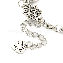 Antique Silver Plated Alloy Link Chain Bracelet Making&nbsp;MAK-K023-03A-AS