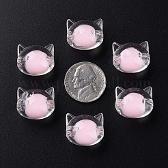 透明なアクリルビーズ  二層ビーズ  猫  ミックスカラー  16x18.5x14.5mm  穴：3.5mm  約196個/500g&nbsp;MACR-S373-115-B