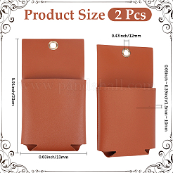 2Pcs PU Leather Hanging Storage Bag&nbsp;AJEW-CL0005-77