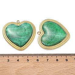 304 Stainless Steel Resin Pendants&nbsp;STAS-C174-19G-04