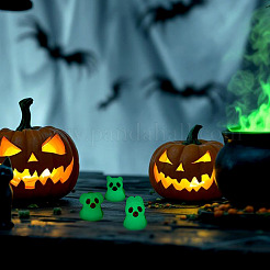 20Pcs Halloween Luminous Opaque Resin Ghost Display Decoration&nbsp;DJEW-TA0001-33