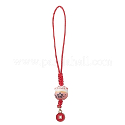6Pcs Handmade Porcelain Pendant Decorations&nbsp;HJEW-JM04721