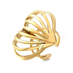 304 Stainless Steel Open Cuff Rings&nbsp;RJEW-R023-01G