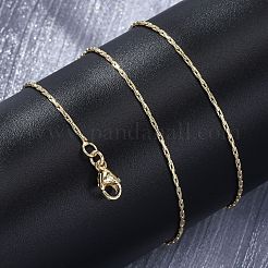 Brass Boston Link Chains Necklaces for Women&nbsp;NJEW-D302-59G
