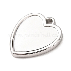 304 Stainless Steel Pendant Cabochon Settings&nbsp;STAS-Z204-04P-13