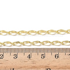 女性用4mm真鍮ダップチェーンネックレス  ラックめっき  長持ちメッキ  鉛フリー＆カドミウムフリー  18KGP本金メッキ  17.60インチ（44.7cm）&nbsp;NJEW-K271-02G
