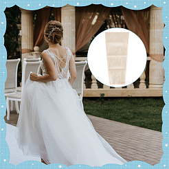 Lace Mesh Fabric&nbsp;DIY-WH0488-98D